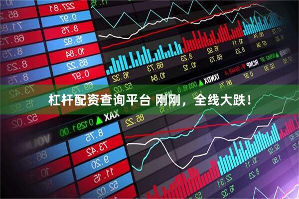 杠杆配资查询平台 刚刚，全线大跌！