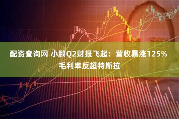 配资查询网 小鹏Q2财报飞起：营收暴涨125% 毛利率反超特斯拉